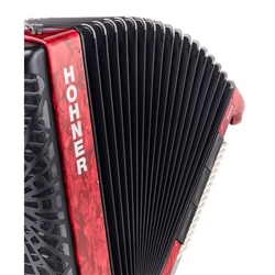 ACORDEÃO HOHNER BRAVO III 96 BX VERMELHO SILENTKEY - HOHNER