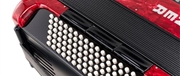 ACORDEÃO HOHNER BRAVO III 96 BX VERMELHO SILENTKEY - HOHNER