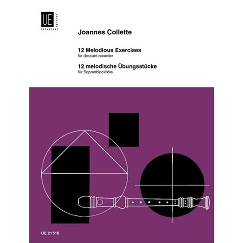 LIVRO FLAUTA 12 MELODIOUS EXERCISES-JOANNES COLLETTE - DIVERSOS