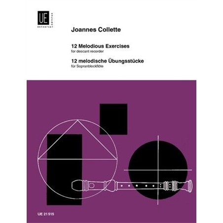 LIVRO FLAUTA 12 MELODIOUS EXERCISES-JOANNES COLLETTE - DIVERSOS