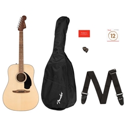GUIT FOLK FENDER CA STD REDONDO PACK BPG NAT - 974200421