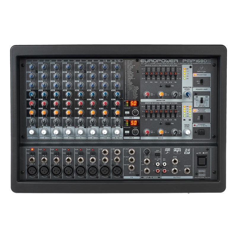 MESA MISTURA AMPLIFICADA BEHRINGER PMP-1680S - BEHRINGER
