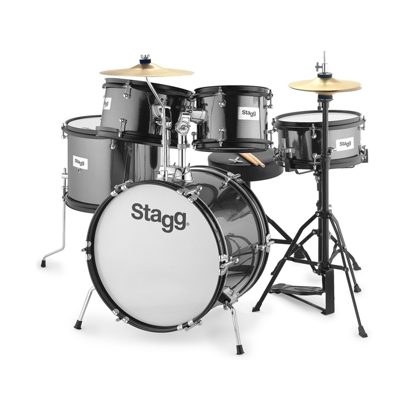 BATERIA STAGG JUNIOR TIM JR 5/16B BK - STAGG