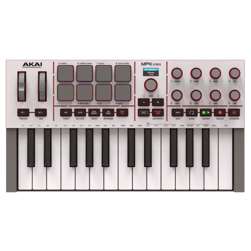 TECLADO MIDI AKAI MPK-MINI IV WHITE - AKAI