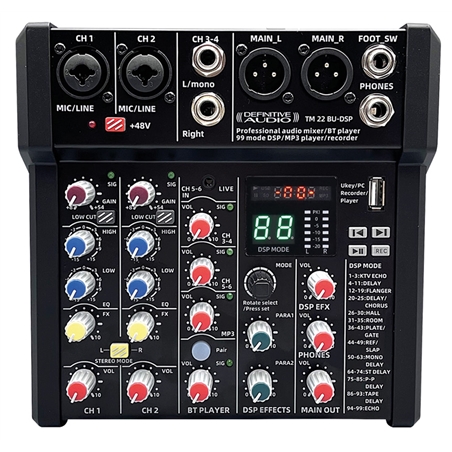 MESA MISTURA DEFINITIVE AUDIO TM-22 BU-DSP - DEFINITIVE AUDIO