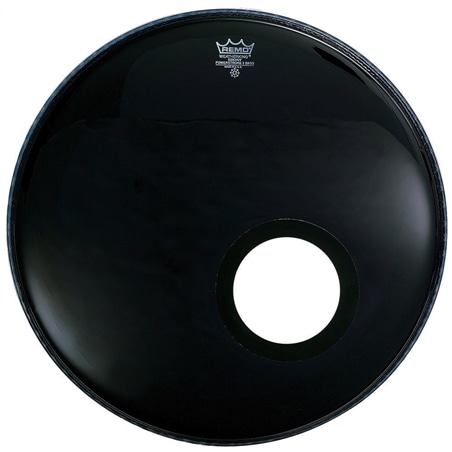 PELE REMO POWERSTROKE P3 EBONY C/ FURO 22" P3-1022-ESDM - REMO