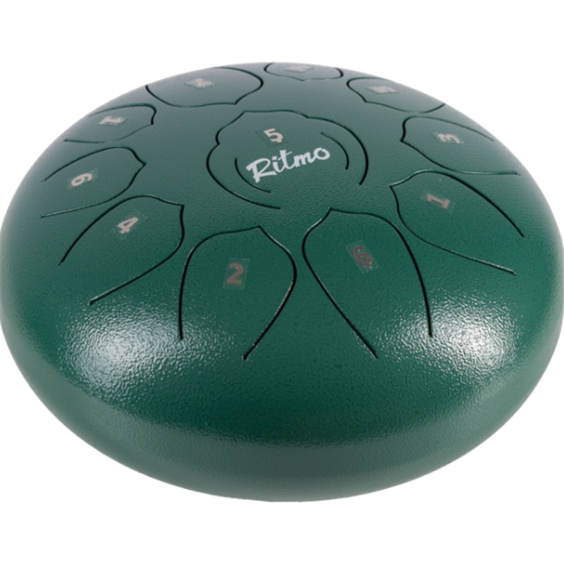 TONGUE DRUM RITMO TD-10GR 10" 11 NOTAS VERDE - DIVERSOS